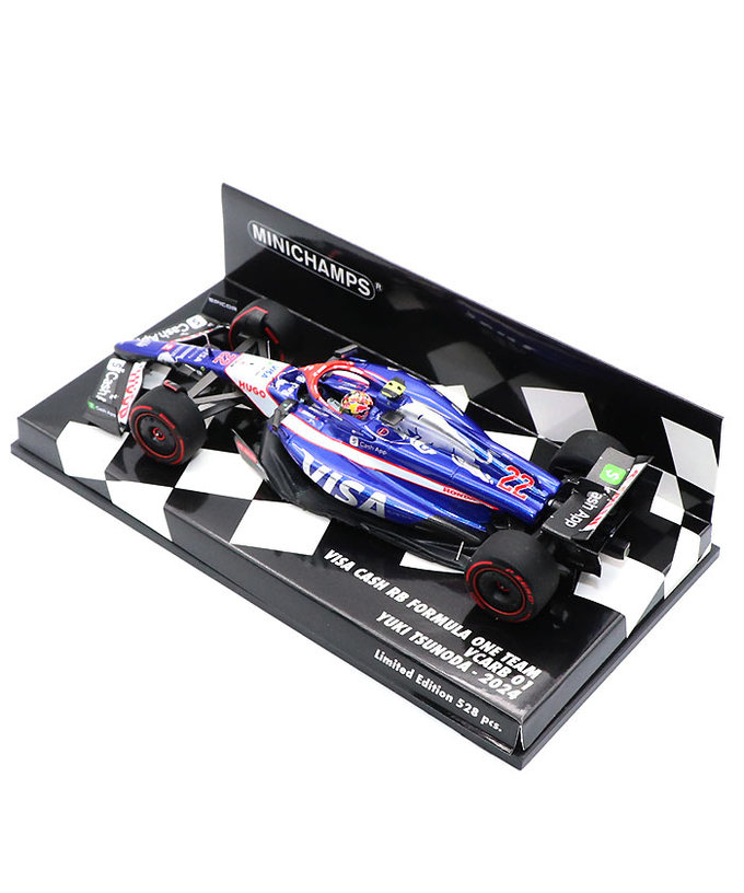 ミニチャンプス 1/43スケール VISA CASH APP RB F1 ホンダ VCARB 01 角田裕毅 2024年 /24f1m拡大画像
