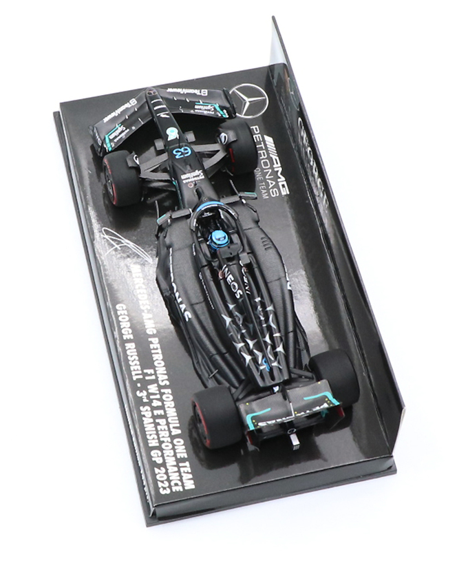 ミニチャンプス 1/43スケール メルセデス AMG ペトロナス F1 W14 E パフォーマンス ジョージ・ラッセル 2023年 スペインGP 3位入賞 /23f1m/msl拡大画像
