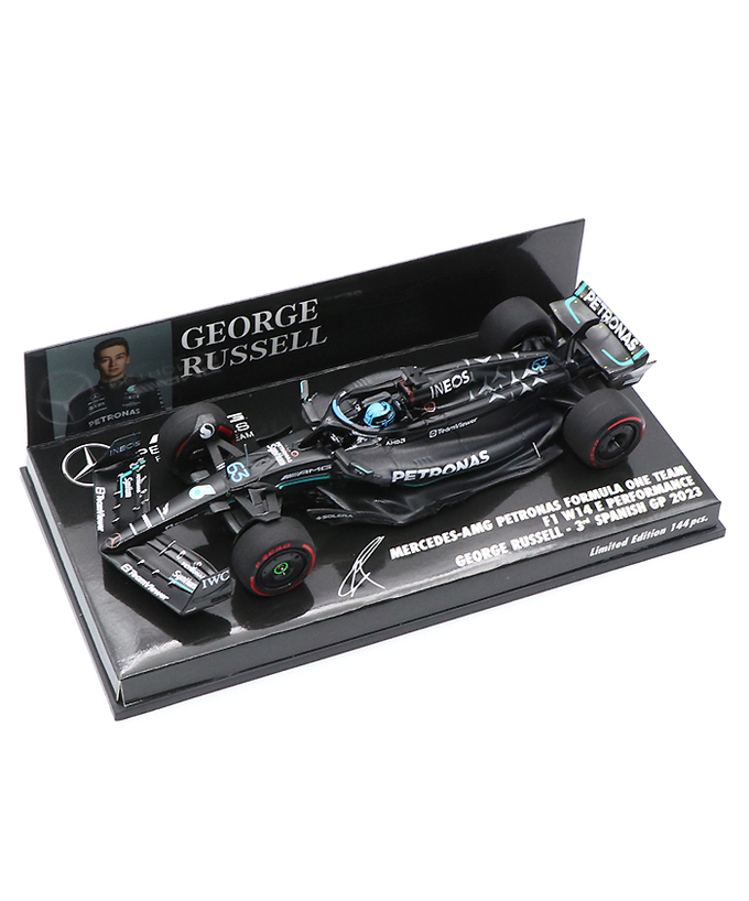 ミニチャンプス 1/43スケール メルセデス AMG ペトロナス F1 W14 E パフォーマンス ジョージ・ラッセル 2023年 スペインGP 3位入賞 /23f1m/msl拡大画像