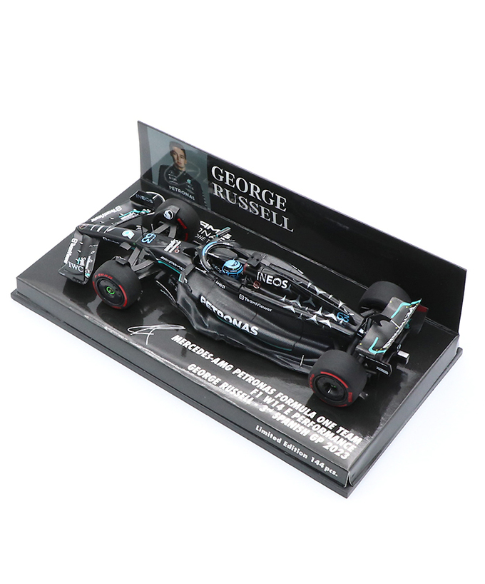 ミニチャンプス 1/43スケール メルセデス AMG ペトロナス F1 W14 E パフォーマンス ジョージ・ラッセル 2023年 スペインGP 3位入賞 /23f1m/msl拡大画像
