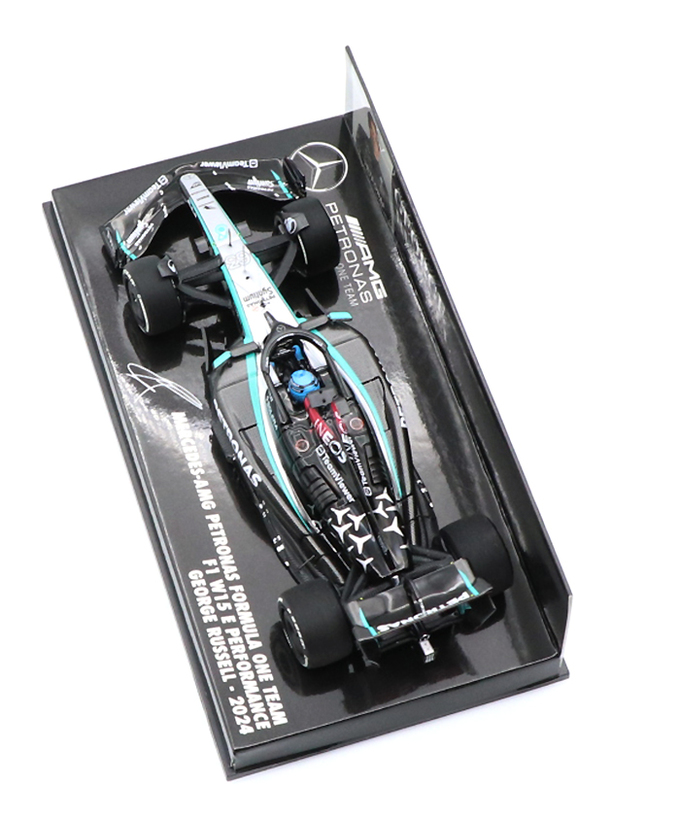 ミニチャンプス 1/43スケール メルセデス AMG ペトロナス F1 W15 E パフォーマンス ジョージ・ラッセル 2024年 /24f1m拡大画像