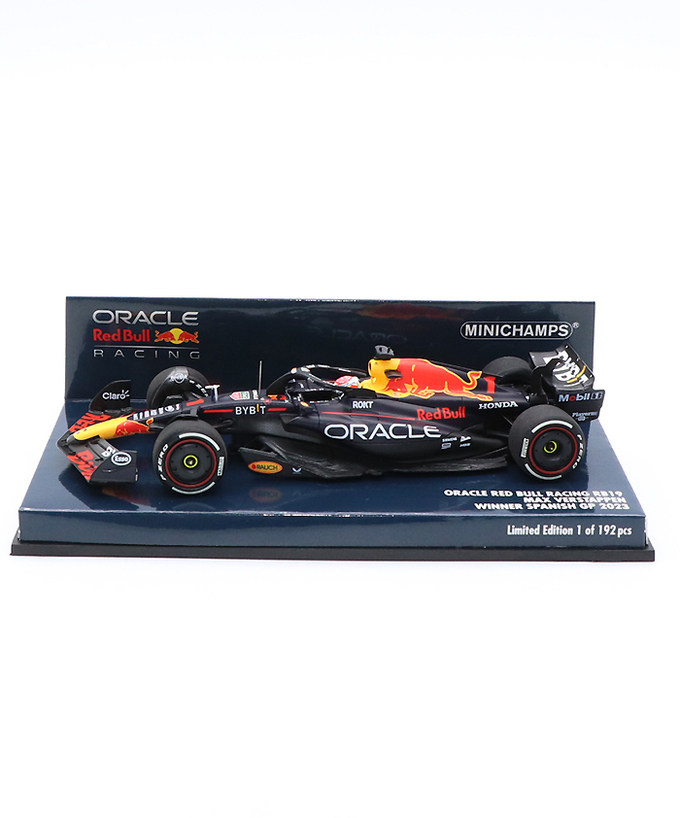ミニチャンプス 1/43スケール オラクル レッドブル レーシング ホンダ RB19 マックス・フェルスタッペン 2023年 スペインGP 優勝 /ARB/23f1m/msl拡大画像