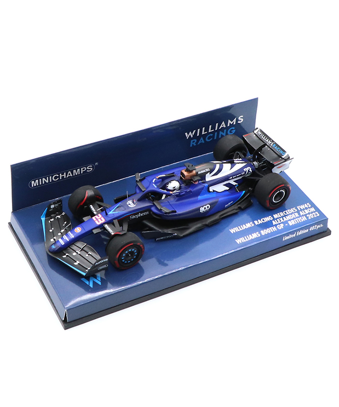 ミニチャンプス 1/43スケール ウィリアムズ レーシング FW45 アレクサンダー・アルボン 2023年 イギリスGP ウィリアムズ 参戦800GP /23f1m/msl拡大画像