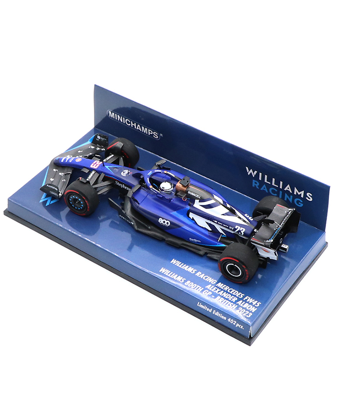 ミニチャンプス 1/43スケール ウィリアムズ レーシング FW45 アレクサンダー・アルボン 2023年 イギリスGP ウィリアムズ 参戦800GP /23f1m/msl拡大画像