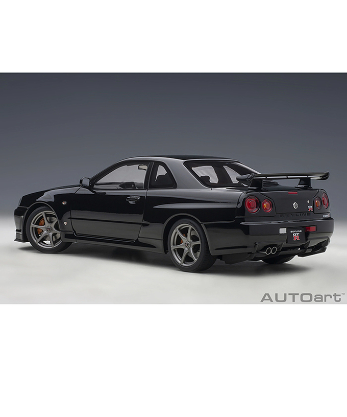 オートアート 1/18スケール 日産 スカイライン GT-R （R34） Vスペック II （ブラックパール）/msl拡大画像