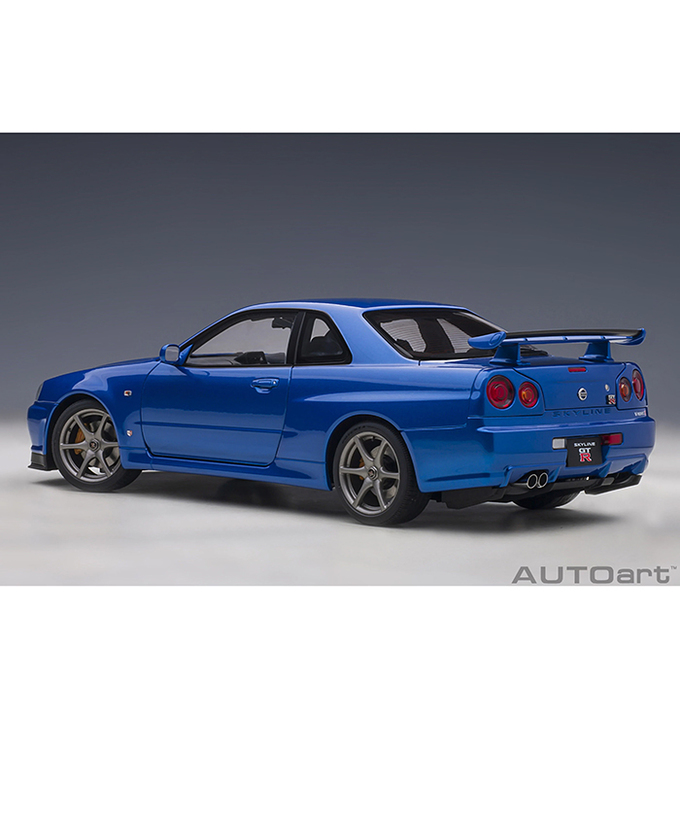 オートアート 1/18スケール 日産 スカイライン GT-R （R34） Vスペック II （ベイサイドブルー）/msl拡大画像