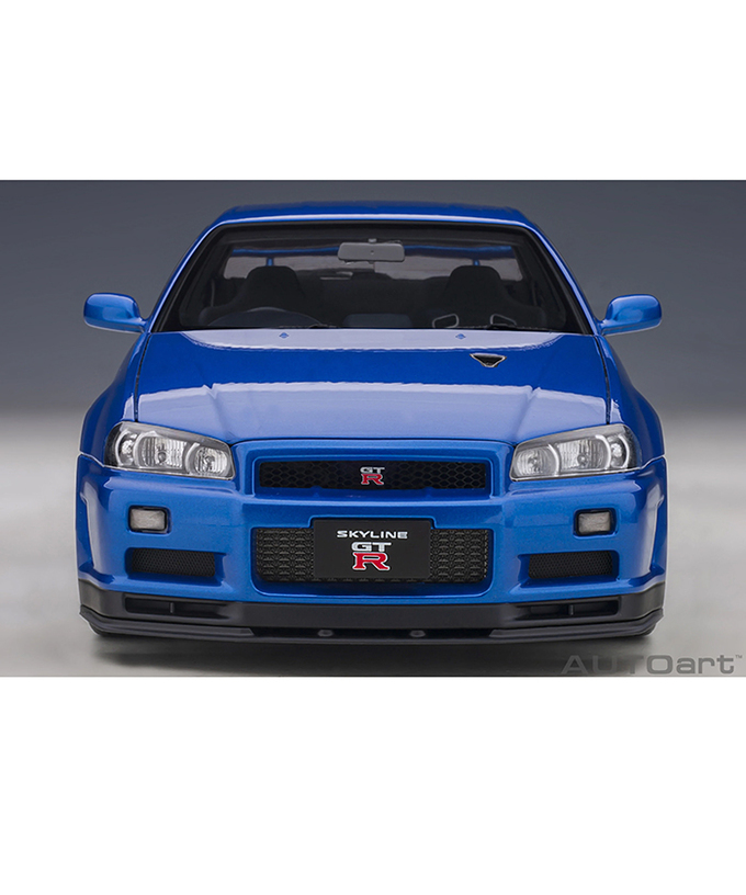 オートアート 1/18スケール 日産 スカイライン GT-R （R34） Vスペック II （ベイサイドブルー）/msl拡大画像