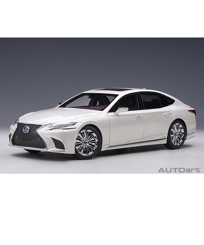 オートアート 1/18スケール レクサス LS500h （メタリック・ホワイト）/msl拡大画像