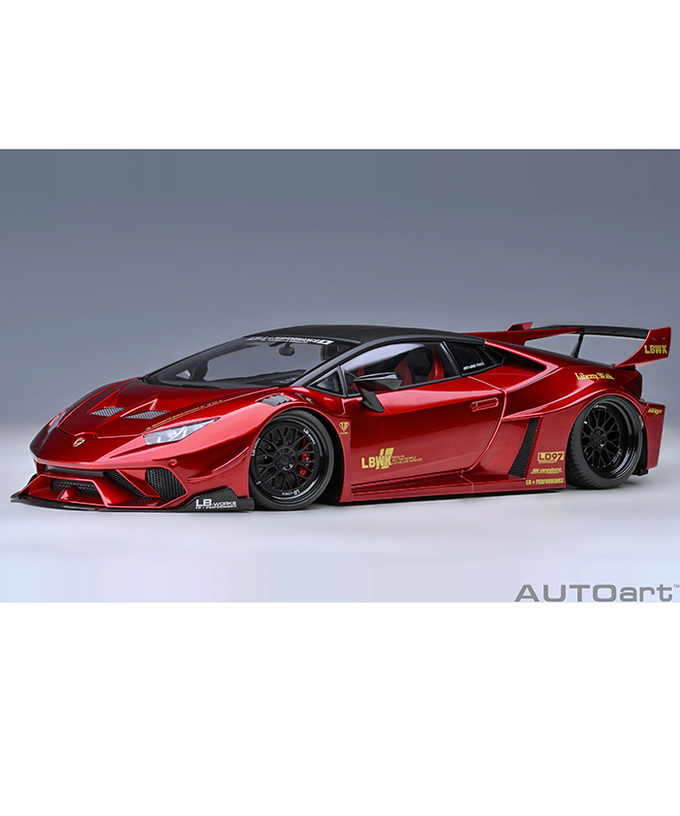 オートアート 1/18スケール リバティーウォーク LB‐シルエット ワークス ランボルギーニ ウラカン GT （ハイパー・レッド）/msl拡大画像