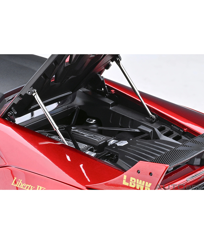 オートアート 1/18スケール リバティーウォーク LB‐シルエット ワークス ランボルギーニ ウラカン GT （ハイパー・レッド）/msl拡大画像
