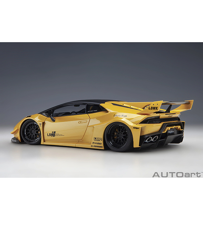 オートアート 1/18スケール リバティーウォーク LB‐シルエット ワークス ランボルギーニ ウラカン GT （メタリック・イエロー）/msl拡大画像