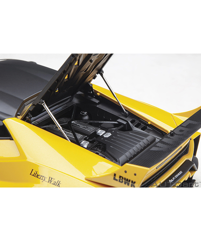 オートアート 1/18スケール リバティーウォーク LB‐シルエット ワークス ランボルギーニ ウラカン GT （メタリック・イエロー）/msl拡大画像
