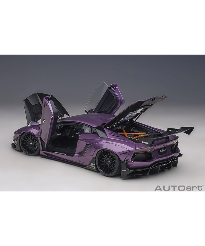オートアート 1/18スケール LB-WORKS ランボルギーニ アヴェンタドール リミテッドエディション （メタリック・パープル）/msl拡大画像
