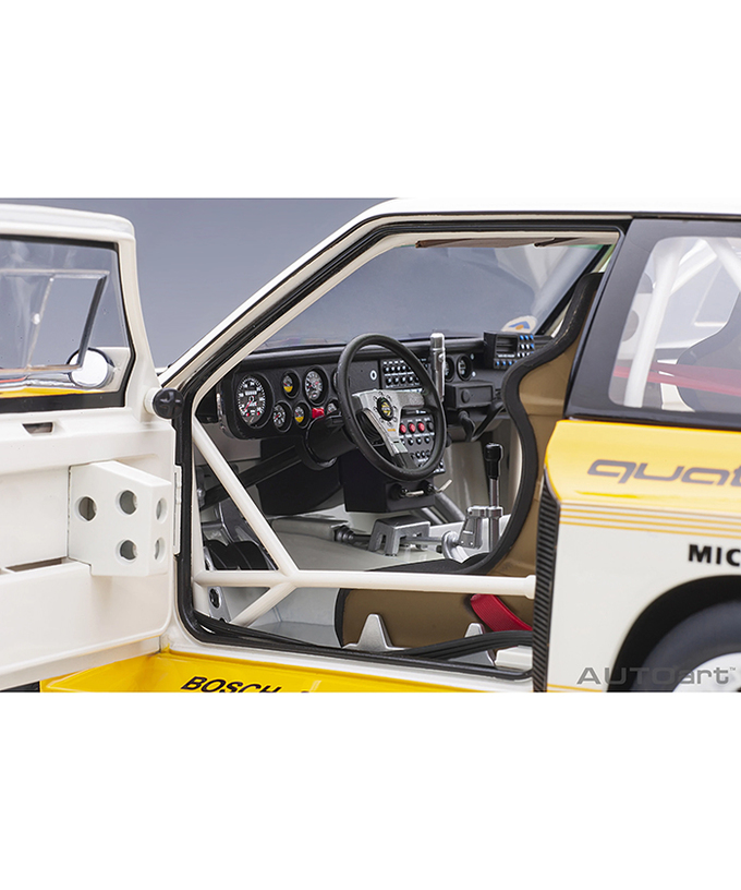 オートアート 1/18スケール アウディ スポーツクワトロ S1 WRC 1985 #5 （ロール／ガイストドルファー） サンレモ・ラリー優勝 /msl拡大画像