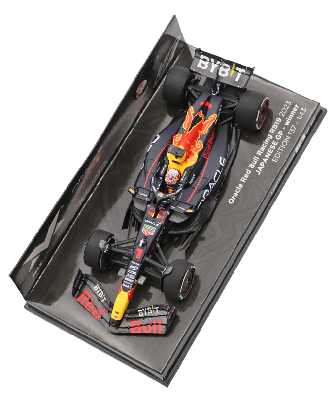 フェルスタッペン別注 ミニチャンプス 1/43スケール オラクル レッドブル レーシング ホンダ RB19 マックス・フェルスタッペン 2023年 日本GP 優勝 /ARB/23f1m/msl拡大画像