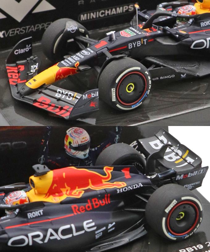 フェルスタッペン別注 ミニチャンプス 1/43スケール オラクル レッドブル レーシング ホンダ RB19 マックス・フェルスタッペン 2023年 日本GP 優勝 /ARB/23f1m/msl拡大画像