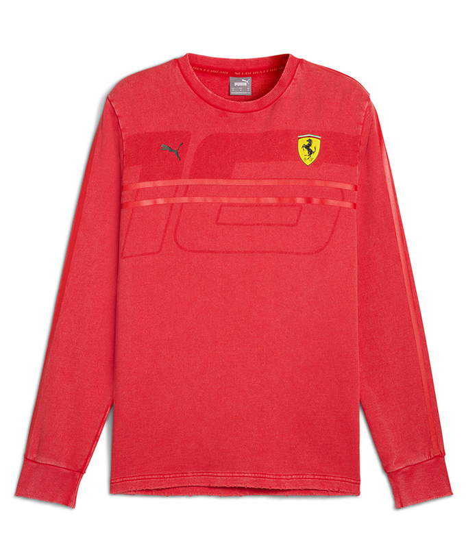 【30%オフセール】PUMA フェラーリ レース デザート サン ラスベガス シャルル・ルクレール クルースウェット レッド / LS-W拡大画像