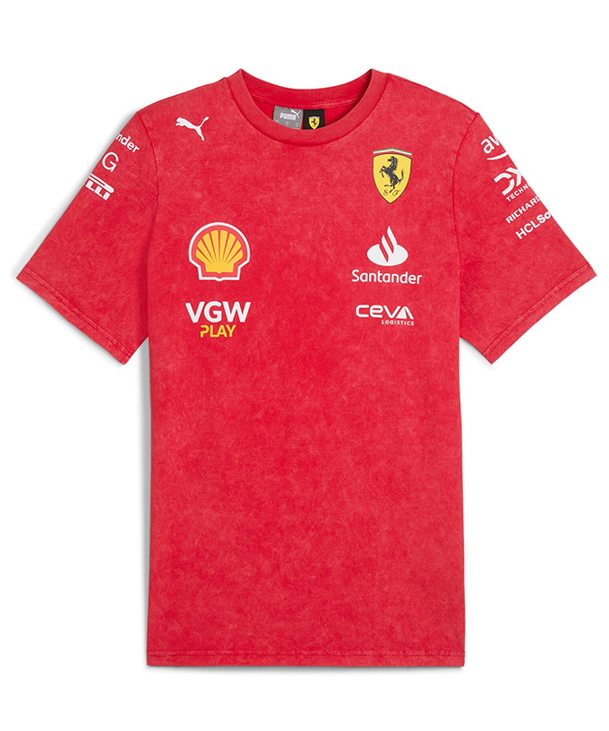 【50%オフセール】PUMA スクーデリア フェラーリ SF チーム デザート サン ラスベガス Tシャツ 2024 /TM-W拡大画像