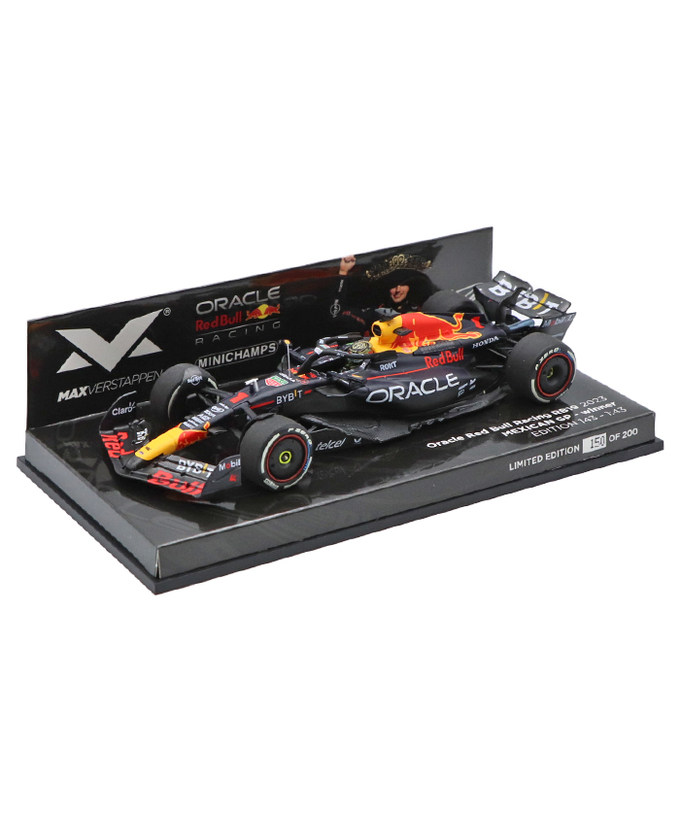 フェルスタッペン別注 ミニチャンプス 1/43スケール オラクル レッドブル レーシング ホンダ RB19 マックス・フェルスタッペン 2023年 メキシコGP 優勝 /ARB/23f1m拡大画像