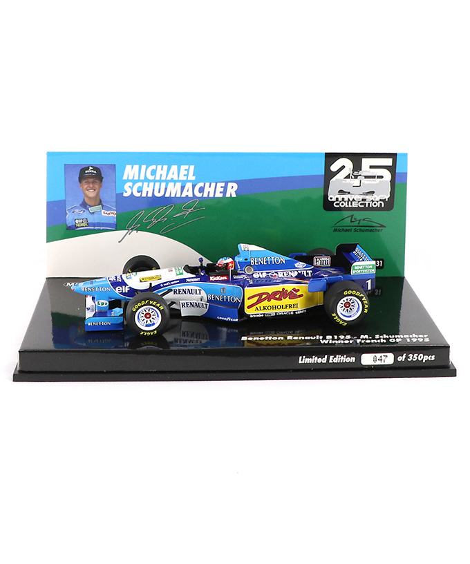 ミニチャンプス 1/43スケール ベネトン ルノー B195 ミハエル・シューマッハー 1995年 フランスGP 優勝拡大画像