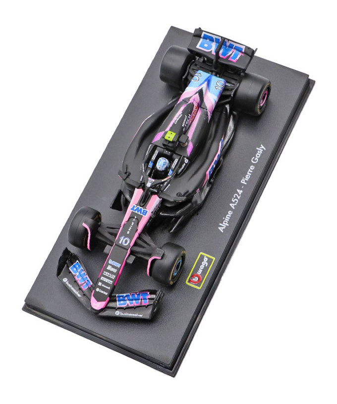 ブラゴ 1/43スケール BWT アルピーヌ F1 チーム  A524 ピエール・ガスリー 2024年（ドライバー付属） /24f1m拡大画像