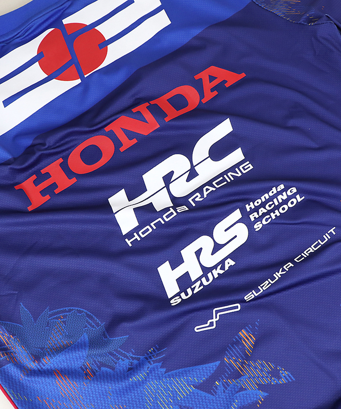 角田裕毅 x HRC Honda RACING コラボ Tシャツ ネイビー 2025拡大画像