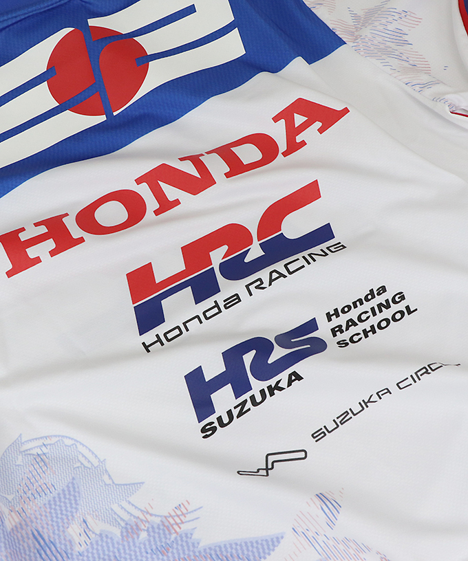 角田裕毅 x HRC Honda RACING コラボ Tシャツ ホワイト 2025拡大画像
