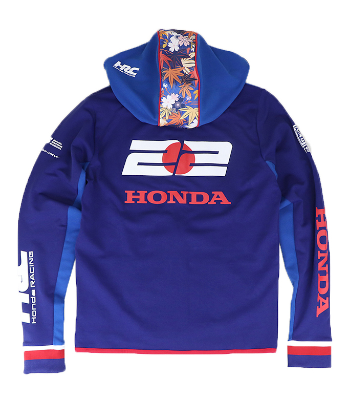 角田裕毅 x HRC Honda RACING コラボ ジップ フーディー ジャケット 2025拡大画像