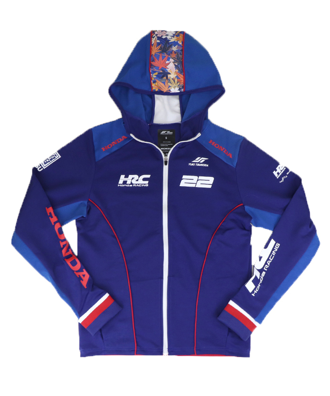 角田裕毅 x HRC Honda RACING コラボ ジップ フーディー ジャケット 2025拡大画像