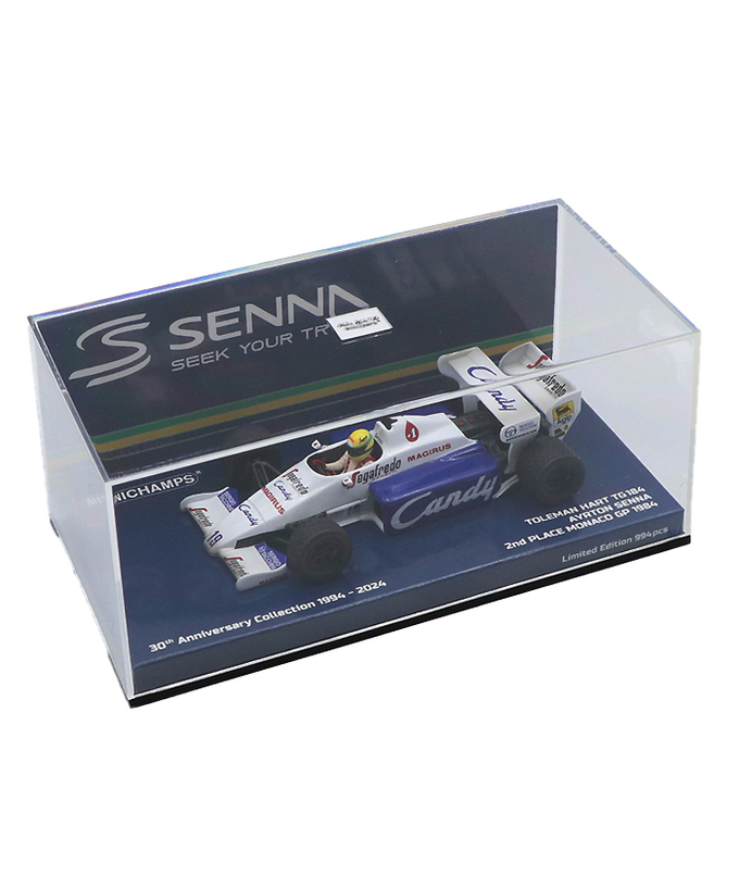 ミニチャンプス 1/43スケール トールマン ハート TG184 アイルトン・セナ 1984年 モナコGP 2位入賞 ウェザリング仕様拡大画像