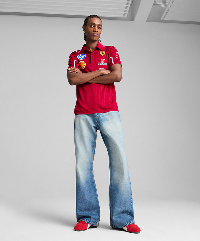 PUMA スクーデリア フェラーリ SF チーム Pro ポロシャツ 2025 /TM-W 拡大画像