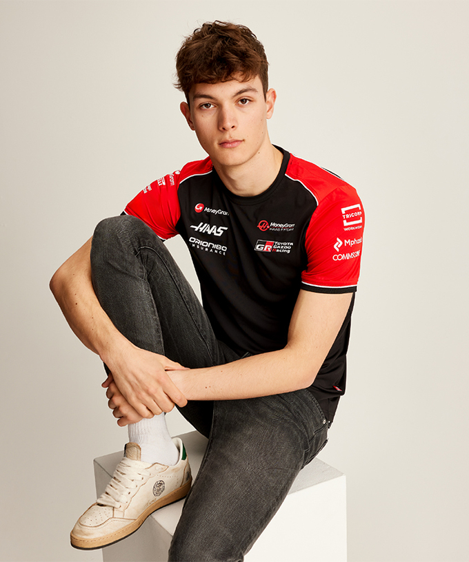 マネーグラム ハース F1 チーム Tシャツ ブラック 2025拡大画像