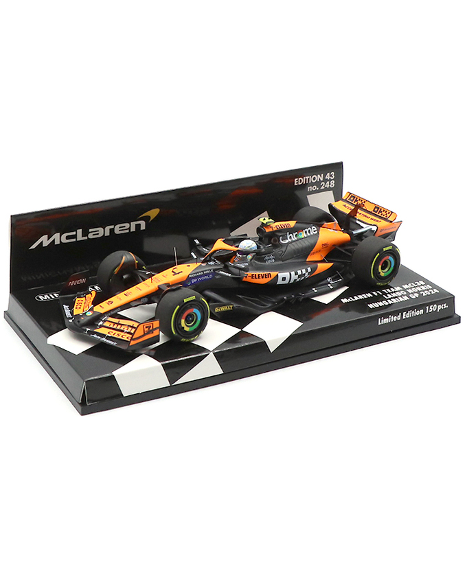 ミニチャンプス 1/43スケール マクラーレン F1 チーム MCL38 ランド・ノリス 2024年 ハンガリーGP 2位入賞拡大画像