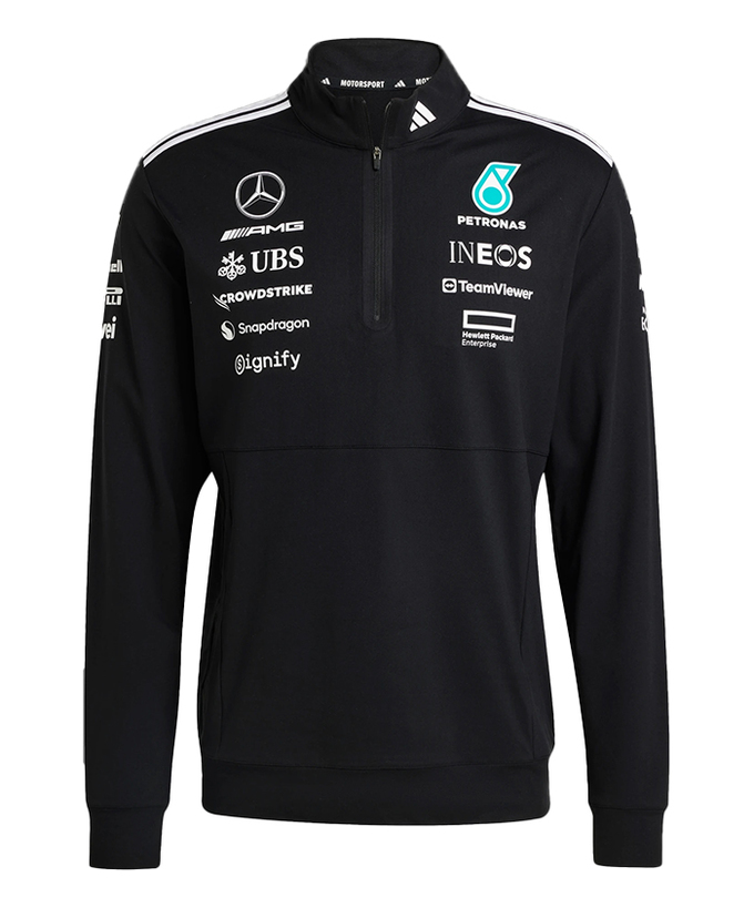 メルセデス AMG ペトロナス F1 チーム 1/4 ジップ スウェット 2025 /アディダス ※海外サイズ/TM-W拡大画像
