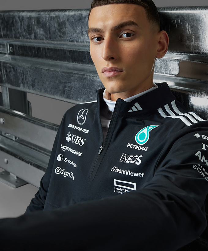 メルセデス AMG ペトロナス F1 チーム 1/4 ジップ スウェット 2025 /アディダス ※海外サイズ/TM-W拡大画像