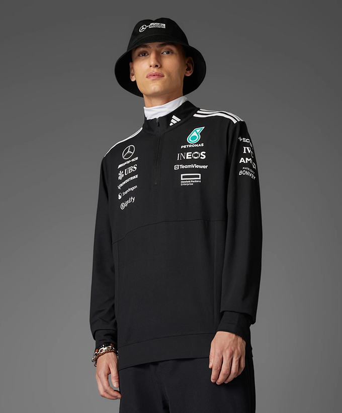 メルセデス AMG ペトロナス F1 チーム 1/4 ジップ スウェット 2025 /アディダス ※海外サイズ/TM-W拡大画像