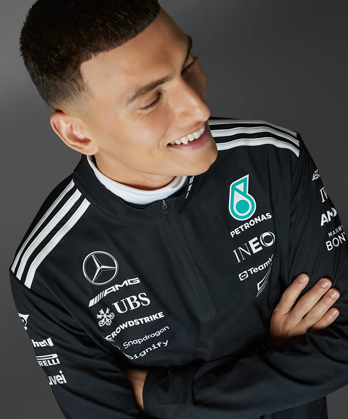 メルセデス AMG ペトロナス F1 チーム 1/4 ジップ スウェット 2025 /アディダス ※海外サイズ/TM-W拡大画像