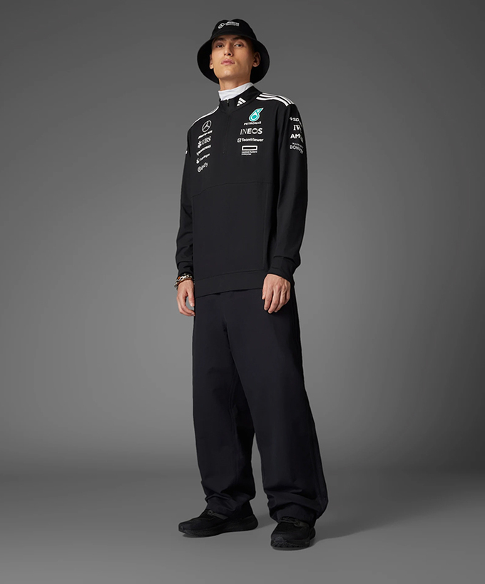 メルセデス AMG ペトロナス F1 チーム 1/4 ジップ スウェット 2025 /アディダス ※海外サイズ/TM-W拡大画像
