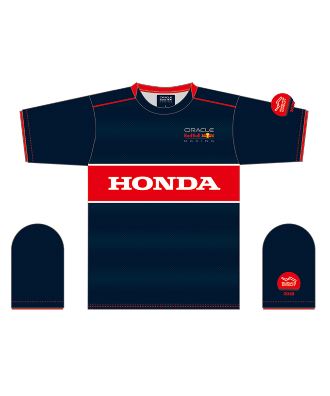 オラクル レッドブル レーシング 日本限定 ホンダ コラボ Tシャツ ネイビー 2025 /FN-W/ARB/JPL拡大画像