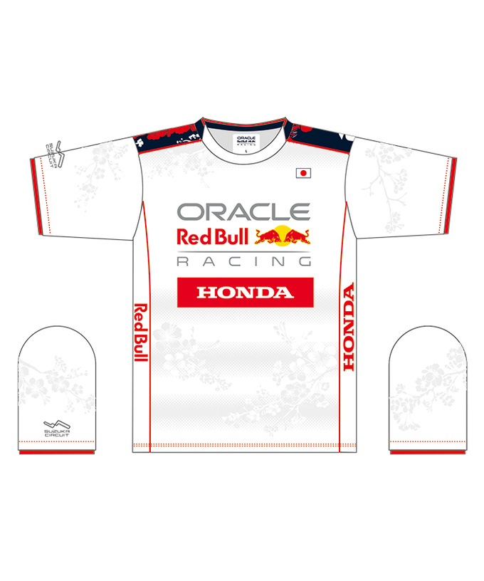 オラクル レッドブル レーシング 日本限定 ホンダ コラボ Tシャツ ホワイト 2025 /FN-W/ARB/JPL拡大画像