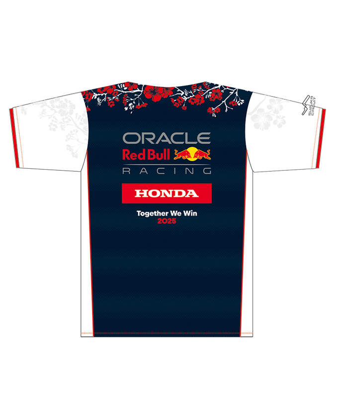 オラクル レッドブル レーシング 日本限定 ホンダ コラボ Tシャツ ホワイト 2025 /FN-W/ARB/JPL拡大画像