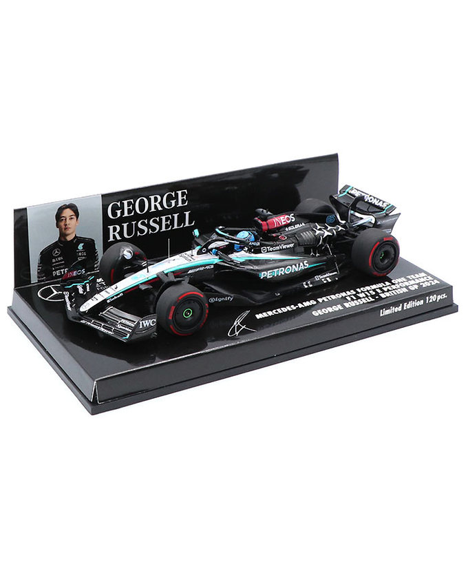 ミニチャンプス 1/43スケール メルセデス AMG ペトロナス F1 W15 E パフォーマンス ジョージ・ラッセル 2024年 イギリスGP 拡大画像