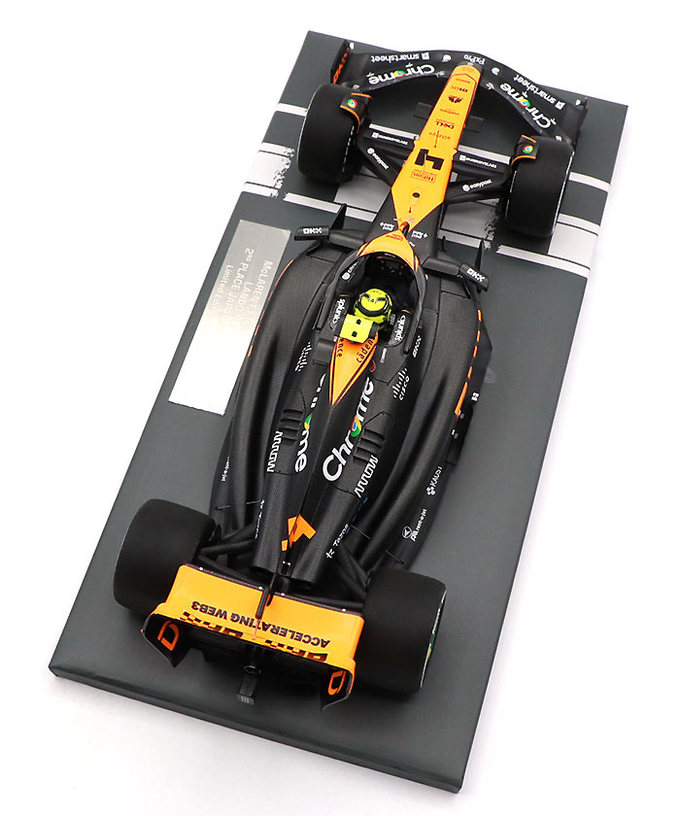 ミニチャンプス 1/18スケール マクラーレン F1 チーム MCL60 ランド・ノリス 2023年 日本GP 2位入賞 拡大画像
