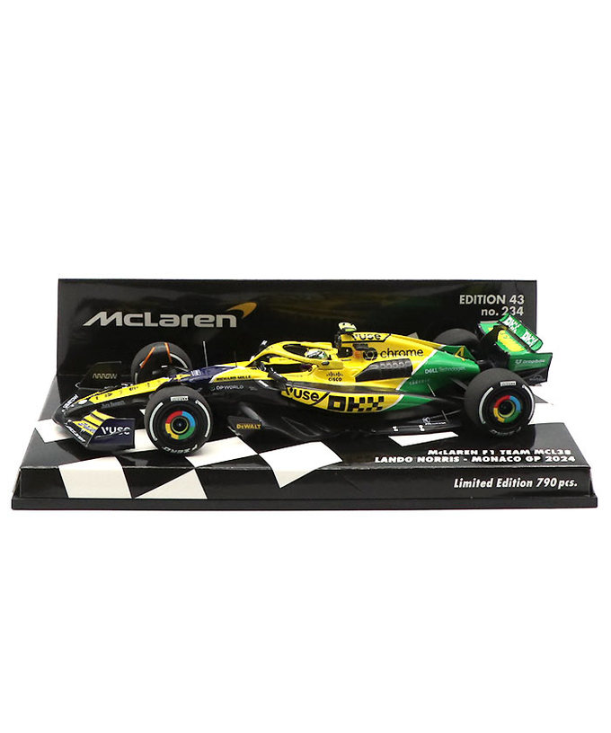 ミニチャンプス 1/43スケール マクラーレン F1 チーム MCL38 ランド・ノリス 2024年 モナコGP 拡大画像