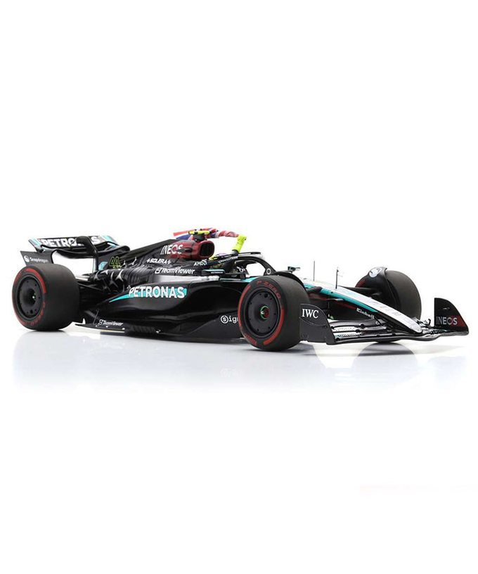 スパーク 1/18スケール メルセデス AMG ペトロナス F1 W15 E パフォーマンス ルイス・ハミルトン 2024年 イギリスGP 優勝 With イギリス国旗拡大画像