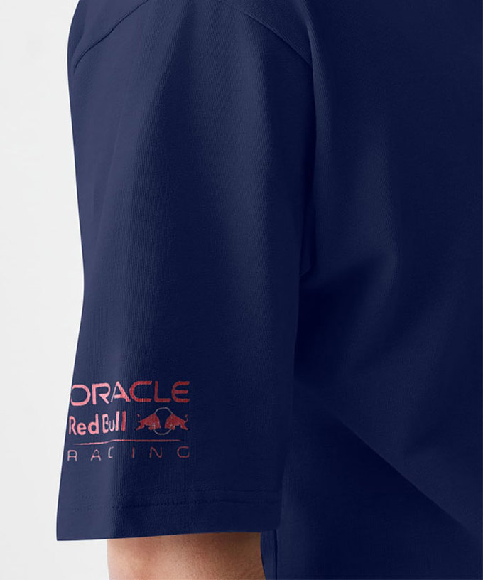 オラクル レッドブル レーシング NewEra バックグラフィック オーバーサイズ Tシャツ ネイビー 2025拡大画像
