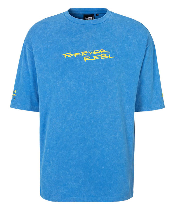 オラクル レッドブル レーシング NewEra バックグラフィック オーバーサイズ Tシャツ ブルー 2025拡大画像