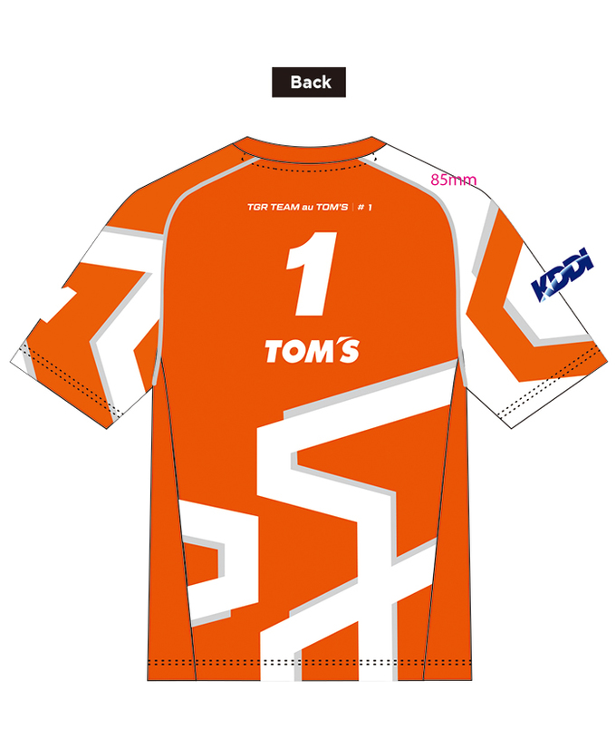 TGR チーム au トムス Tシャツ 2025拡大画像