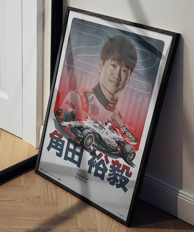角田裕毅 オラクル レッドブル レーシング 2025年 日本GP ポスター拡大画像
