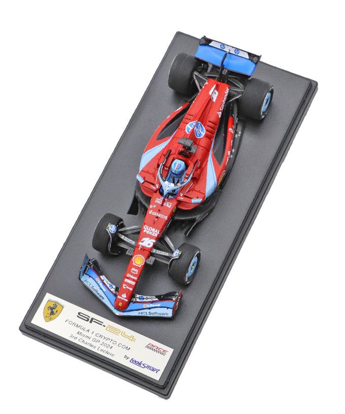 ルックスマート 1/43スケール フェラーリ SF24 シャルル・ルクレール 2024年 マイアミGP拡大画像